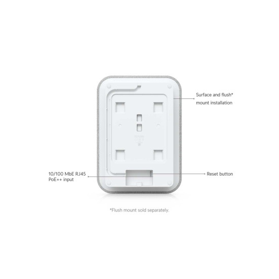 Difuzor AI PoE UniFi Ubiquiti pentru interior cu alerte inteligente și montare încastrată, UP-AI-Speak